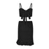 High waist ruffled hip wrap holiday skirt - ROUTINE FASHION